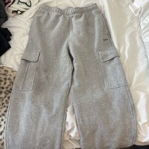 Aritzia Gray Cargo Sweatpants